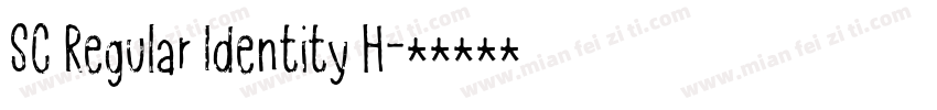 SC Regular Identity H字体转换